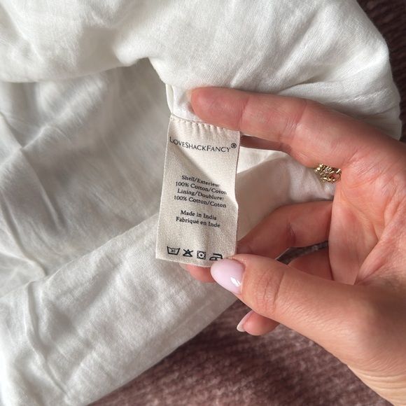 LoveShackFancy Cream Ruffle Mini Skirt - Picture 4 of 4